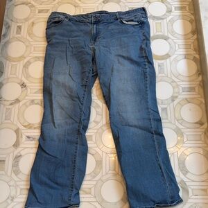 Discontinued Old Navy Women's kicker boot Jeans in Light Blue